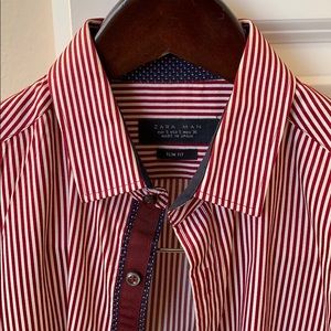 Zara striped dress shirt